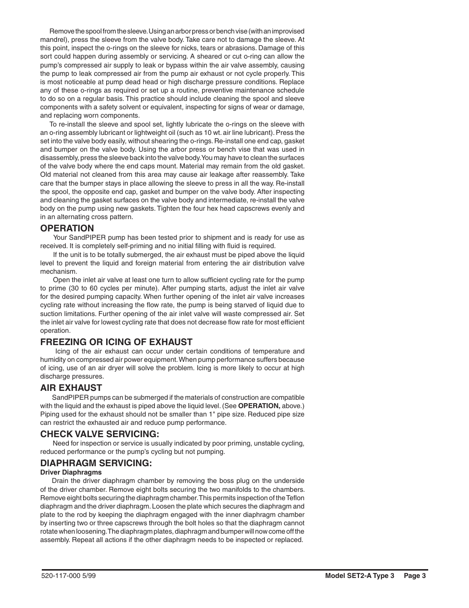 SANDPIPER SET2-A User Manual | Page 3 / 8