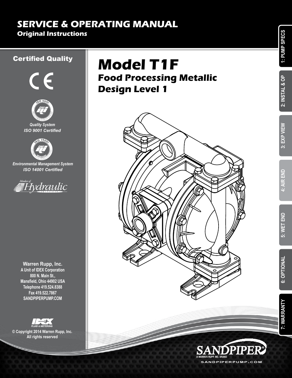 SANDPIPER T1F User Manual | 19 pages