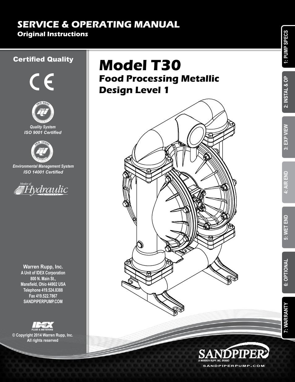 SANDPIPER T30 User Manual | 19 pages