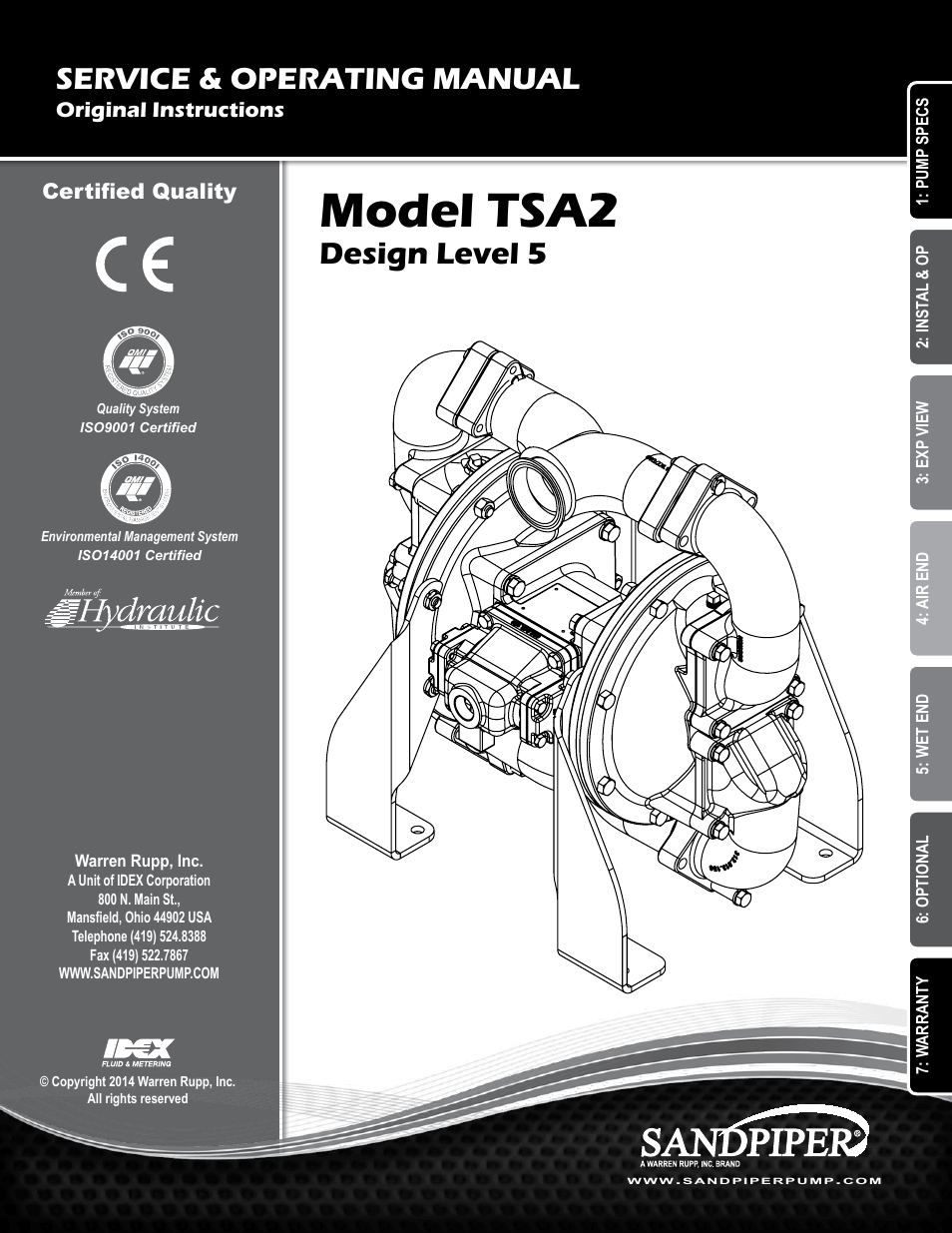 SANDPIPER TSA2 User Manual | 16 pages