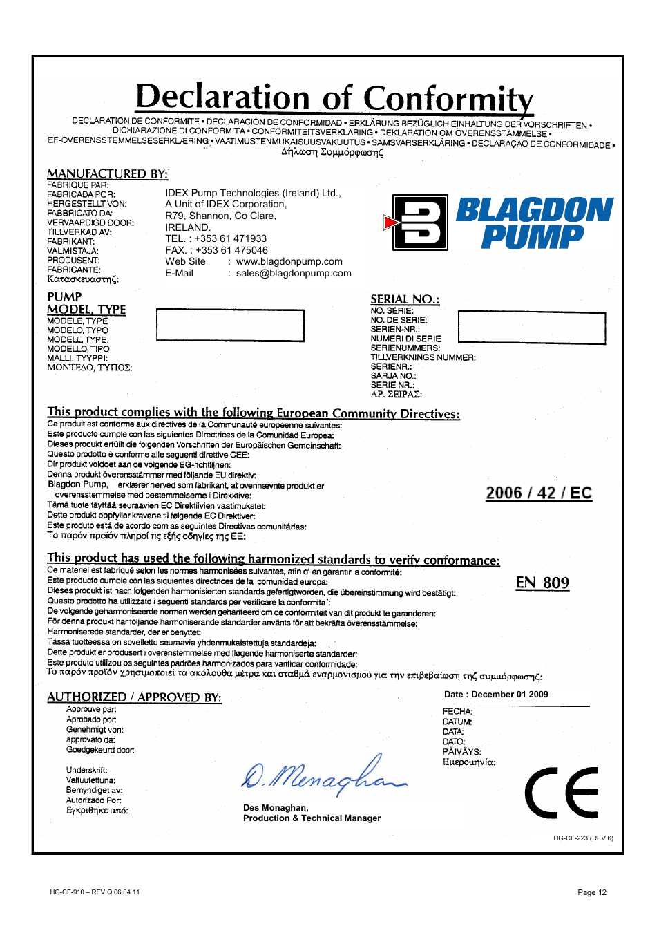 SANDPIPER X15 User Manual | Page 12 / 12