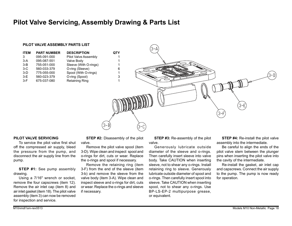 SANDPIPER M10 Non-Metallic User Manual | Page 20 / 30