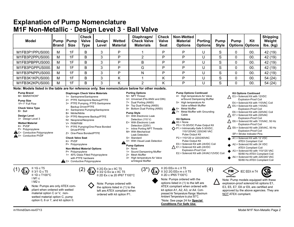 SANDPIPER M1F Non-Metallic User Manual | Page 4 / 41