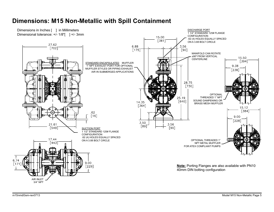 SANDPIPER M15 Non-Metallic User Manual | Page 7 / 36