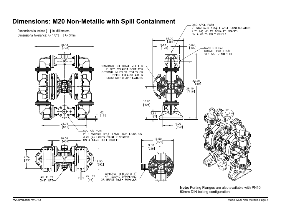 SANDPIPER M20 Non-Metallic User Manual | Page 7 / 36