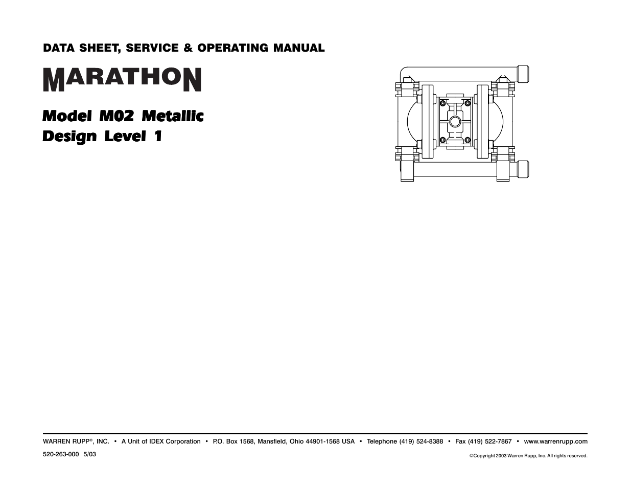 SANDPIPER M02 Metallic User Manual | 11 pages