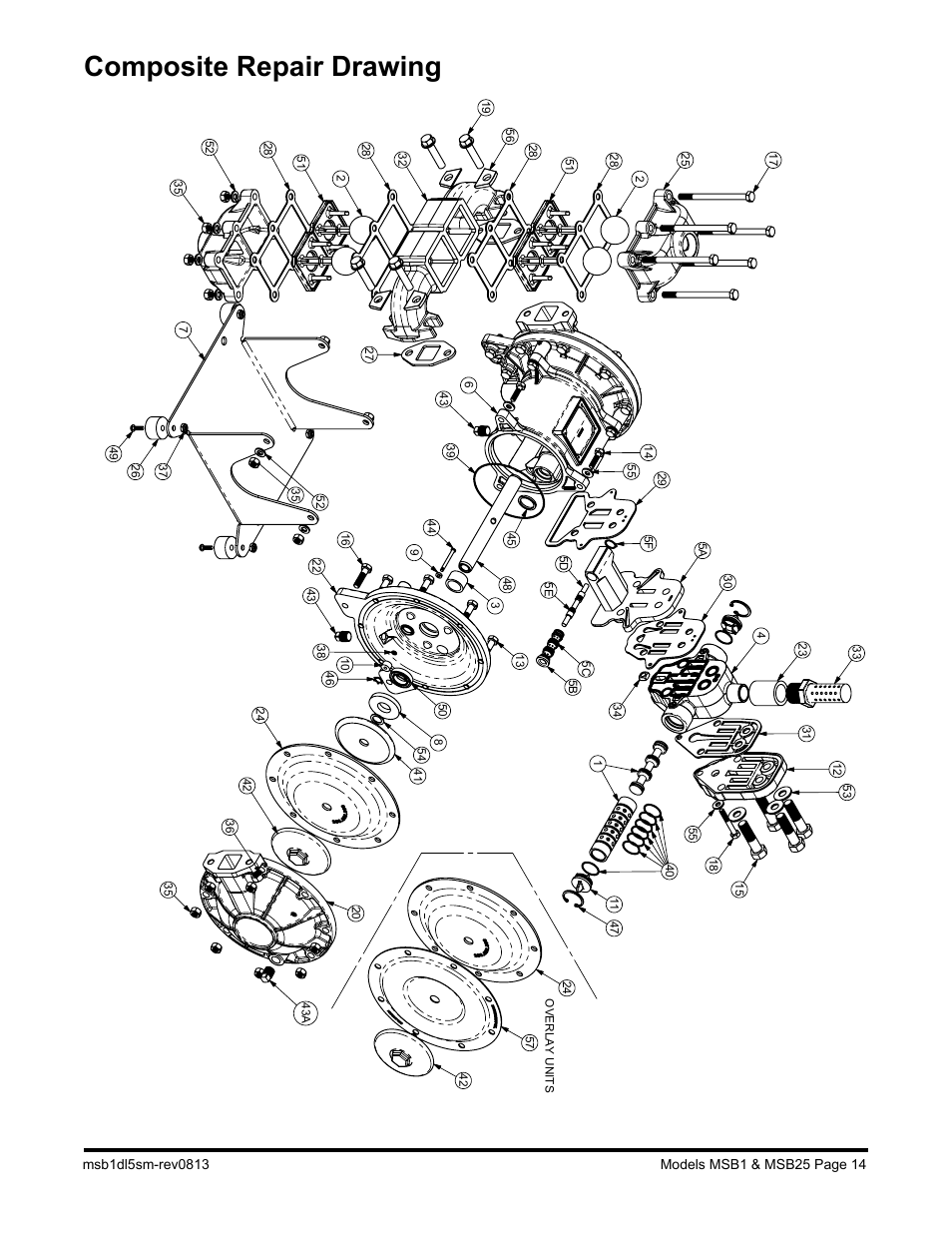 Composite repair drawing | SANDPIPER MSB25 User Manual | Page 16 / 21