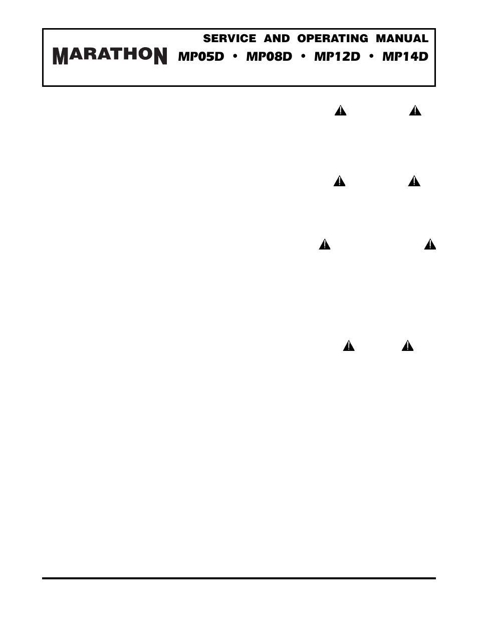 Design level 1, Service and operating manual | SANDPIPER MP05D User Manual | Page 13 / 19
