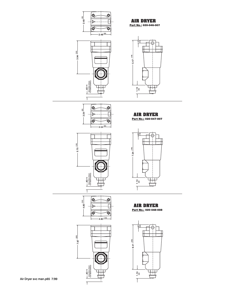 SANDPIPER AIR DRYER User Manual | Page 2 / 2