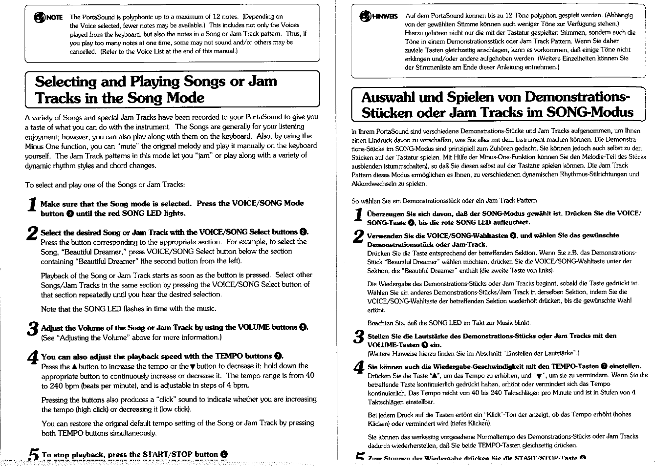 Yamaha PSS-12 User Manual | Page 13 / 16