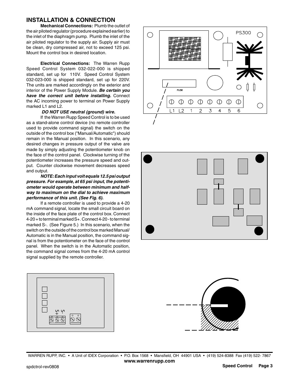 SANDPIPER ELECTRO-PNEUMATIC SPEED CONTROL SYSTEM User Manual | Page 3 / 5