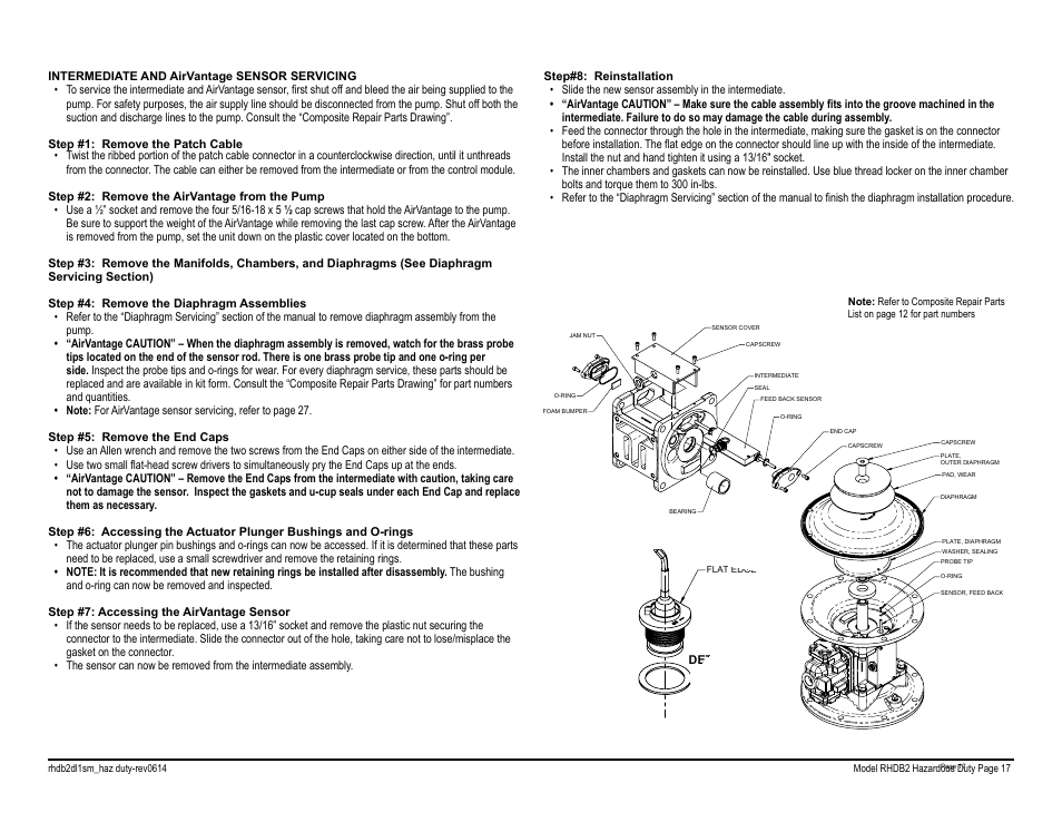 SANDPIPER RHDB2 Hazardous Duty User Manual | Page 19 / 38