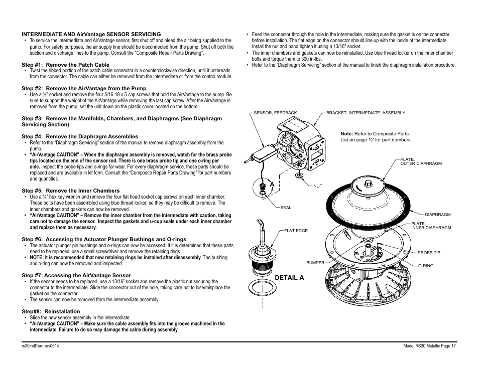 SANDPIPER RS30 Metallic User Manual | Page 19 / 36