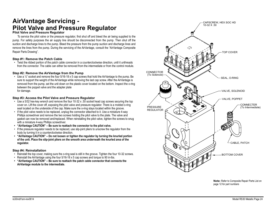SANDPIPER RS30 Metallic User Manual | Page 26 / 36