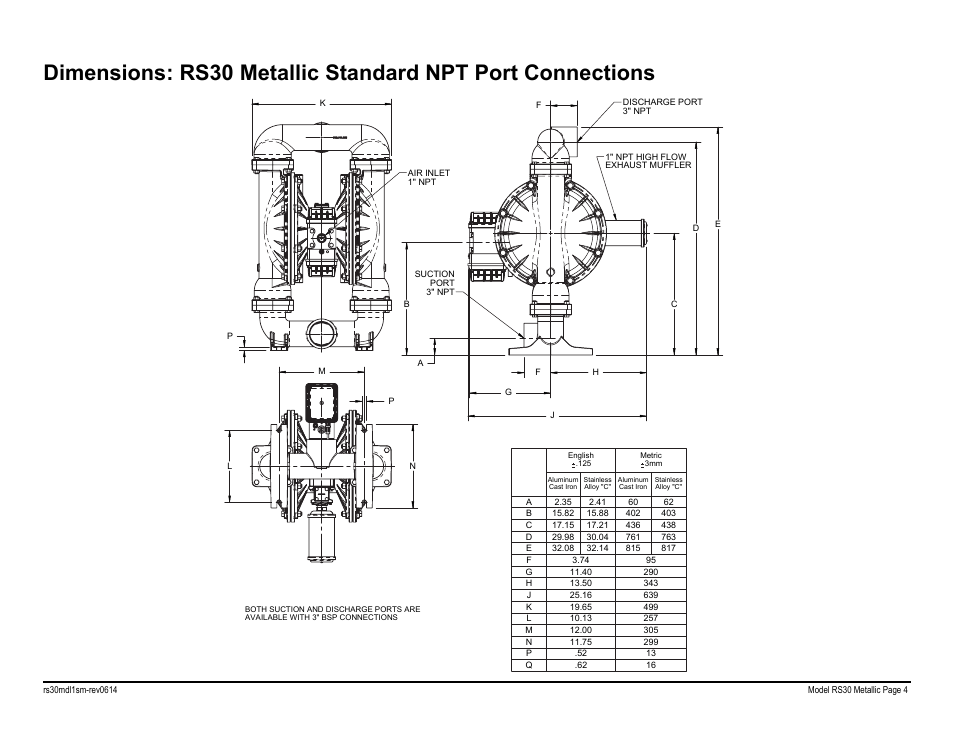 SANDPIPER RS30 Metallic User Manual | Page 6 / 36
