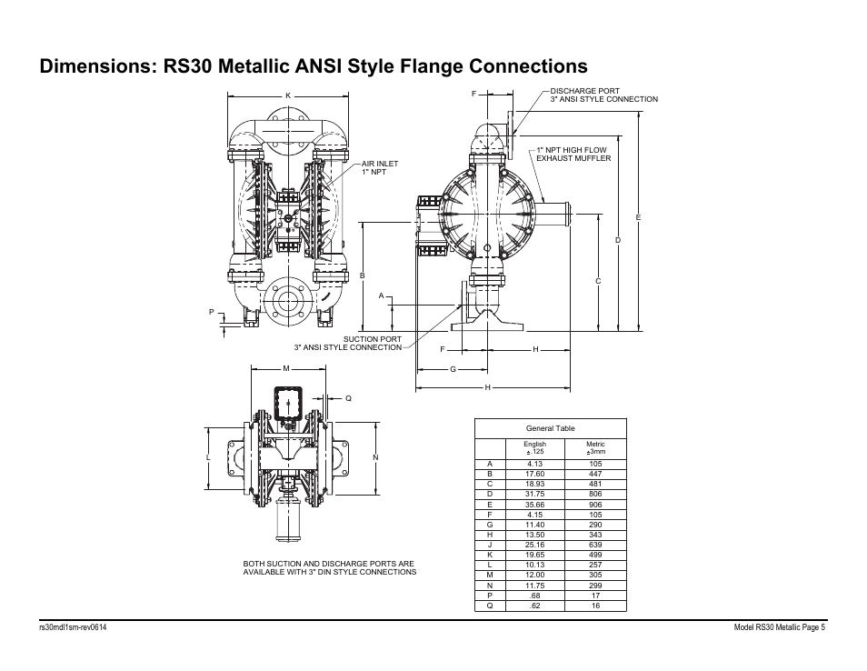 SANDPIPER RS30 Metallic User Manual | Page 7 / 36