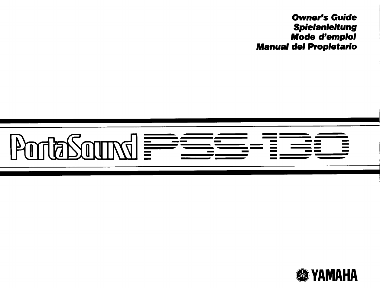 Yamaha PSS-130 User Manual | 12 pages