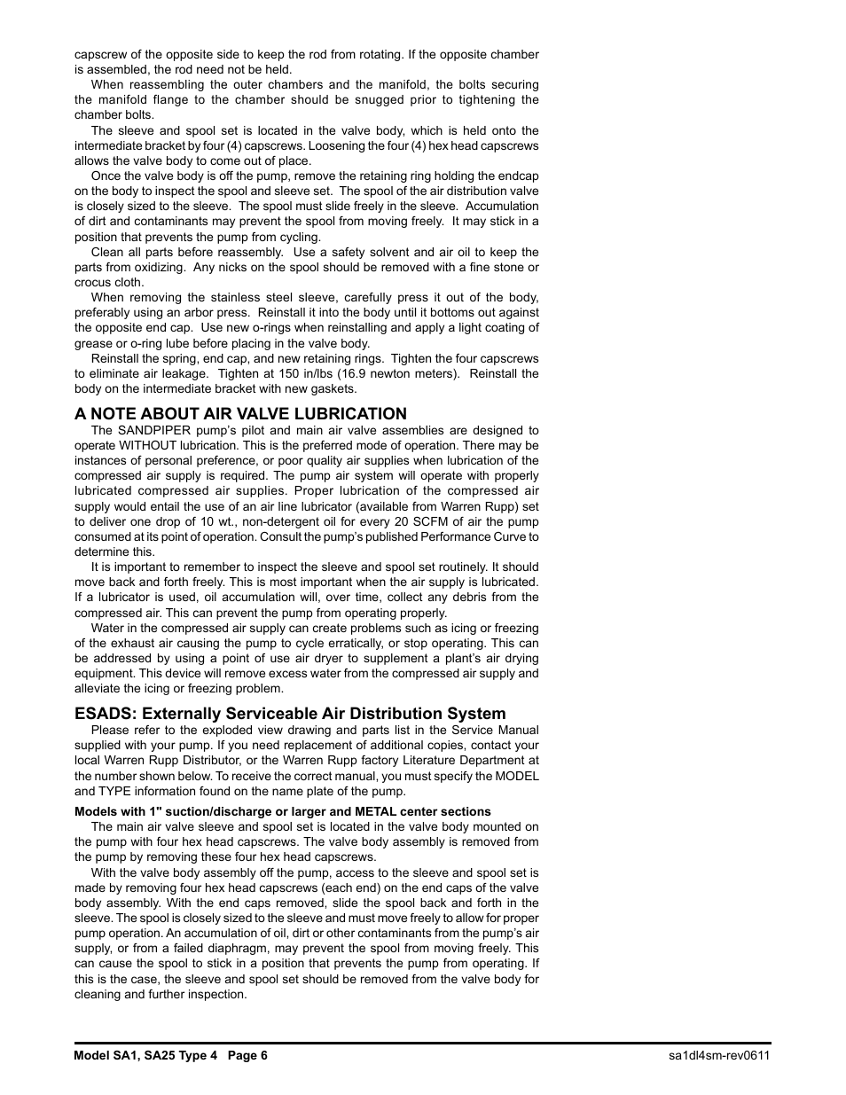 SANDPIPER SA25 User Manual | Page 7 / 18