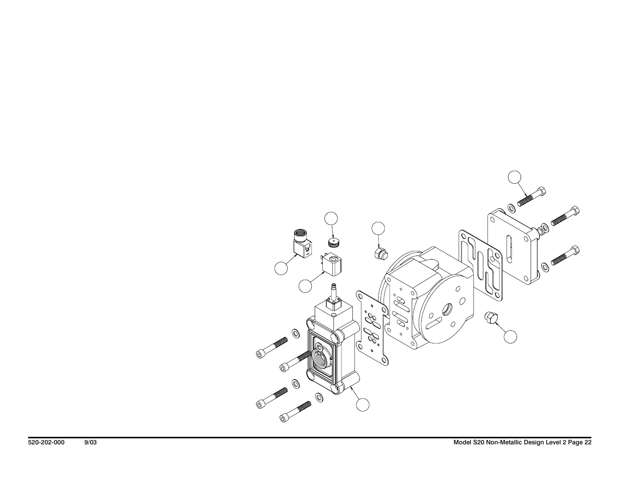 Solenoid shifted air valve drawing | SANDPIPER S20 Non-Metallic User Manual | Page 24 / 36