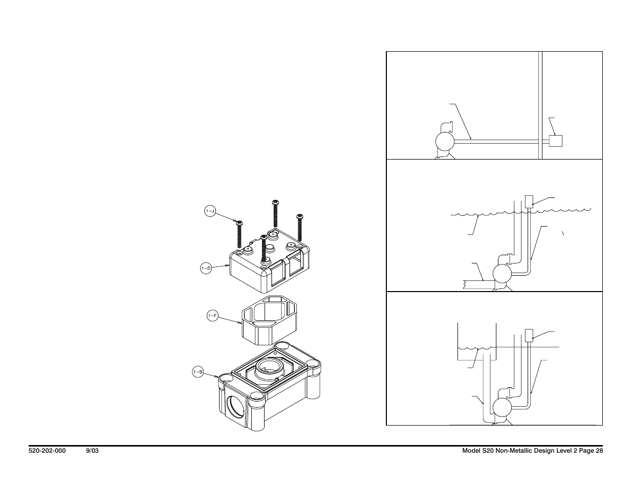 Exhaust conversion drawing | SANDPIPER S20 Non-Metallic User Manual | Page 30 / 36