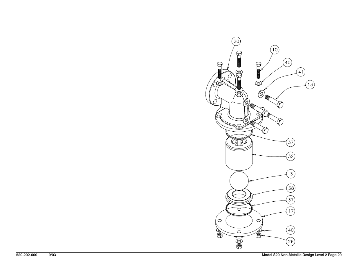 Modular check valve drawing | SANDPIPER S20 Non-Metallic User Manual | Page 31 / 36