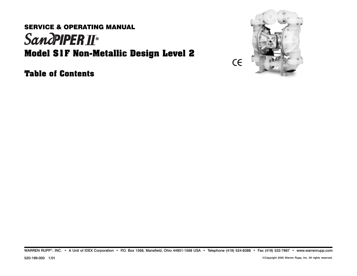 SANDPIPER S1F Non-Metallic User Manual | 33 pages