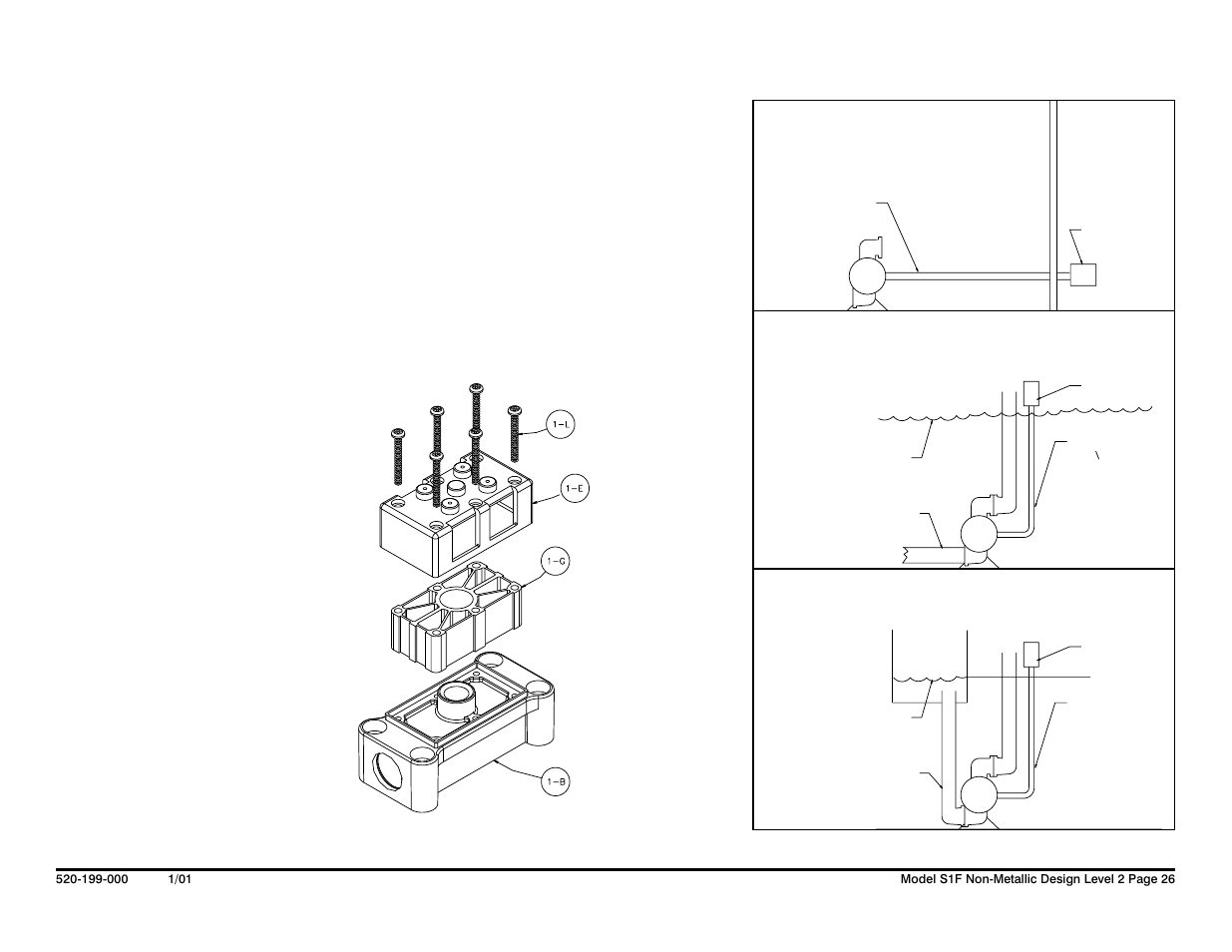Exhaust conversion drawing | SANDPIPER S1F Non-Metallic User Manual | Page 28 / 33