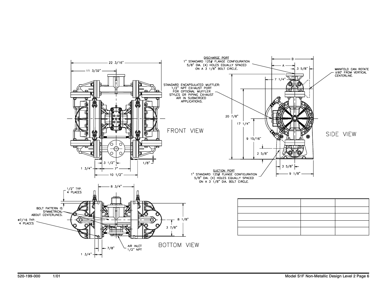 SANDPIPER S1F Non-Metallic User Manual | Page 8 / 33