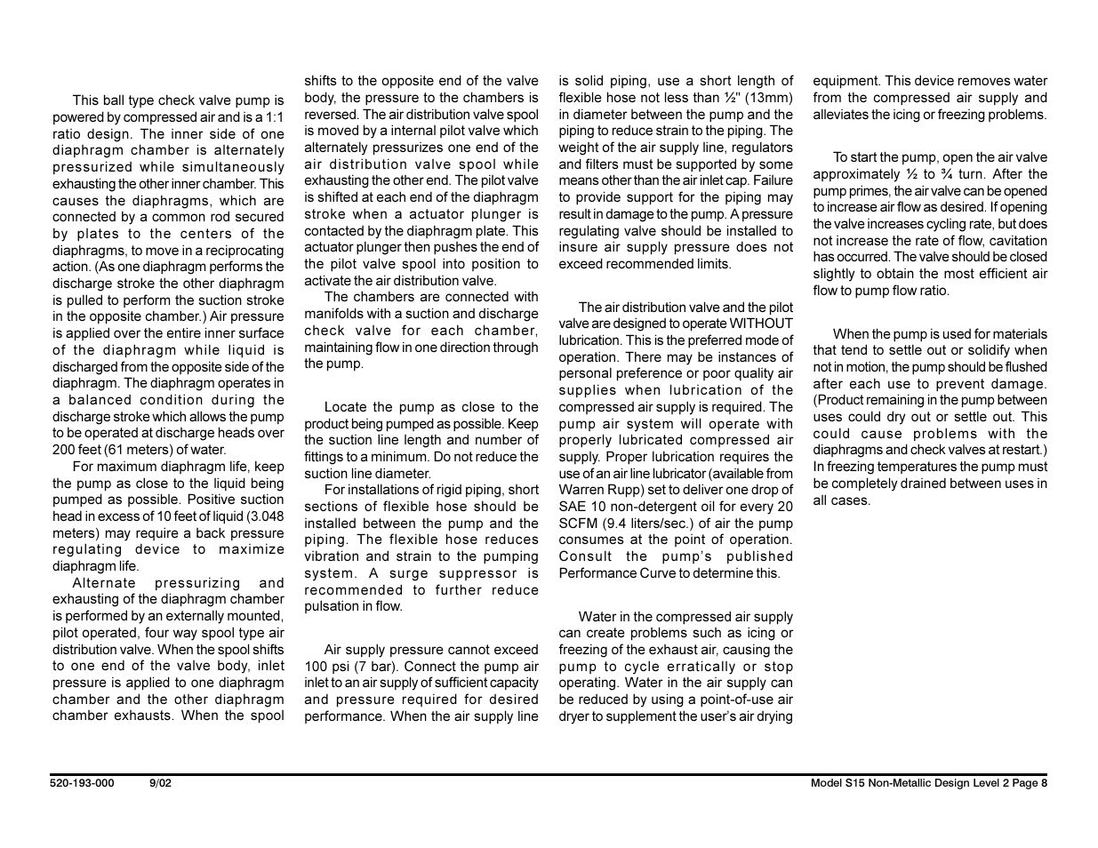 SANDPIPER S15 Non-Metallic User Manual | Page 10 / 36