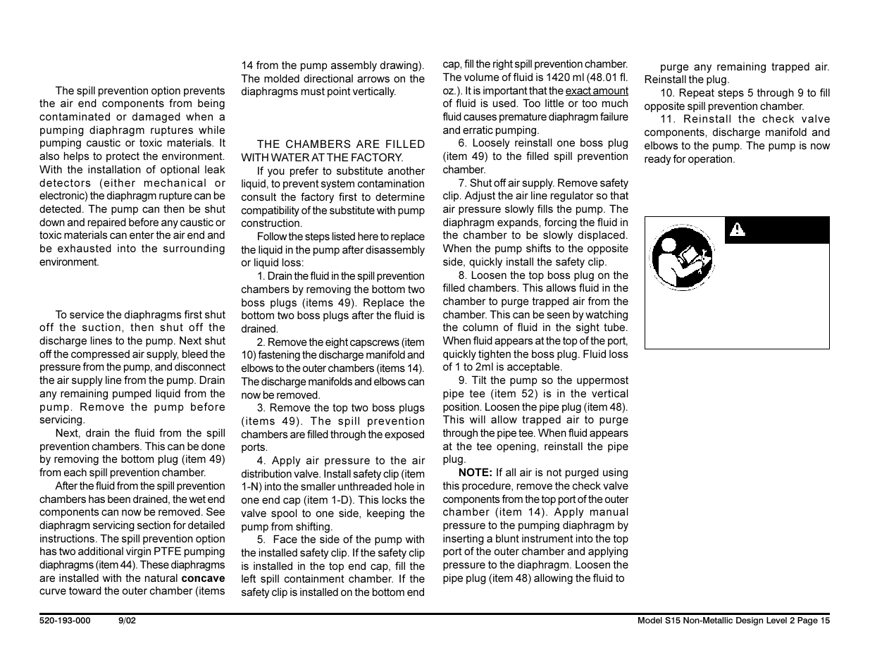 SANDPIPER S15 Non-Metallic User Manual | Page 17 / 36