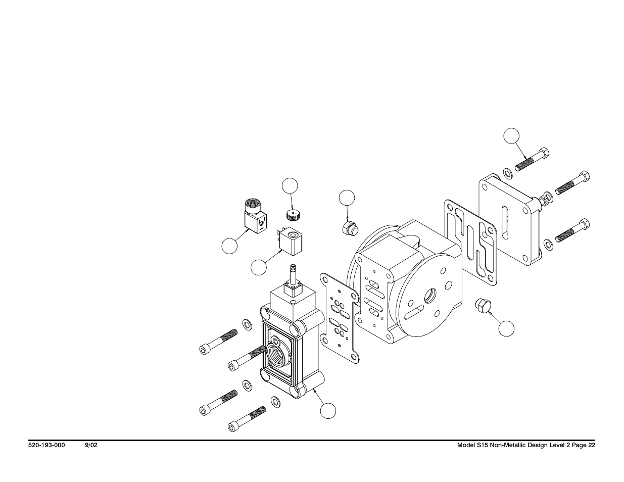Solenoid shifted air valve drawing | SANDPIPER S15 Non-Metallic User Manual | Page 24 / 36