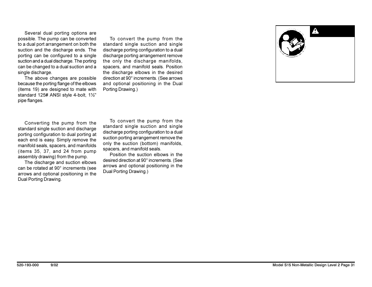 SANDPIPER S15 Non-Metallic User Manual | Page 33 / 36