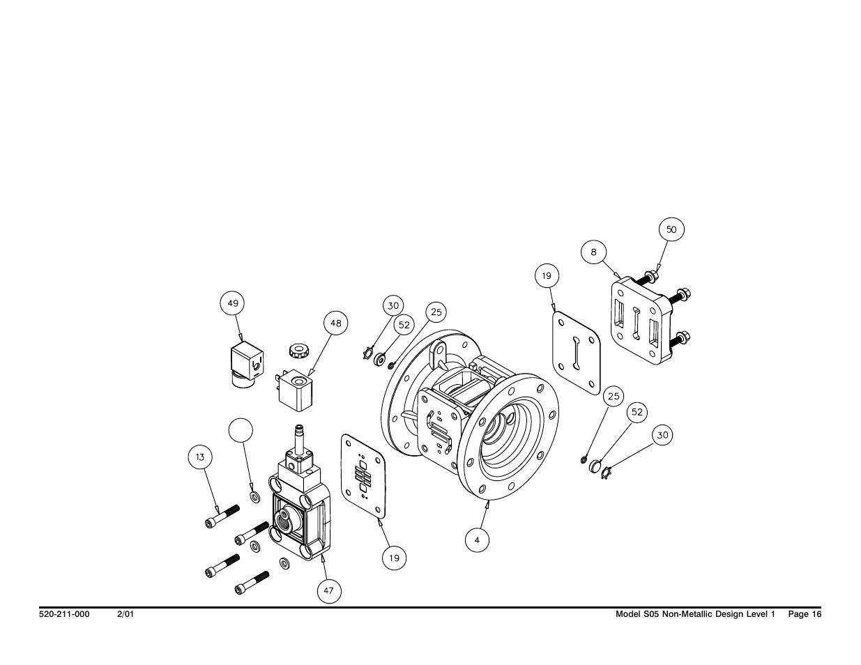 Solenoid shifted air valve drawing | SANDPIPER S05 Non-Metallic User Manual | Page 18 / 31
