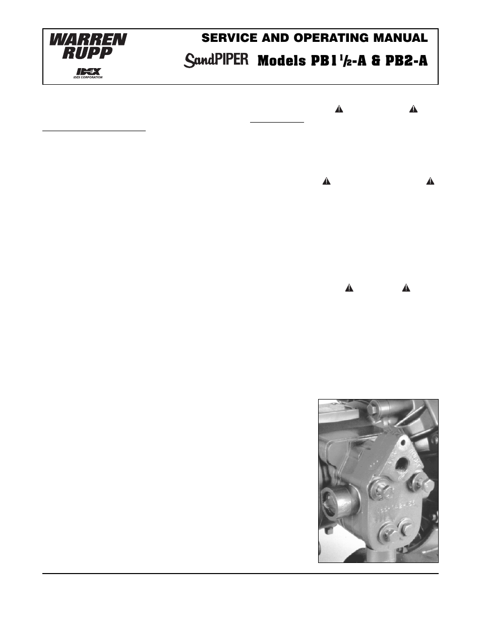 SANDPIPER PB2-A User Manual | 8 pages