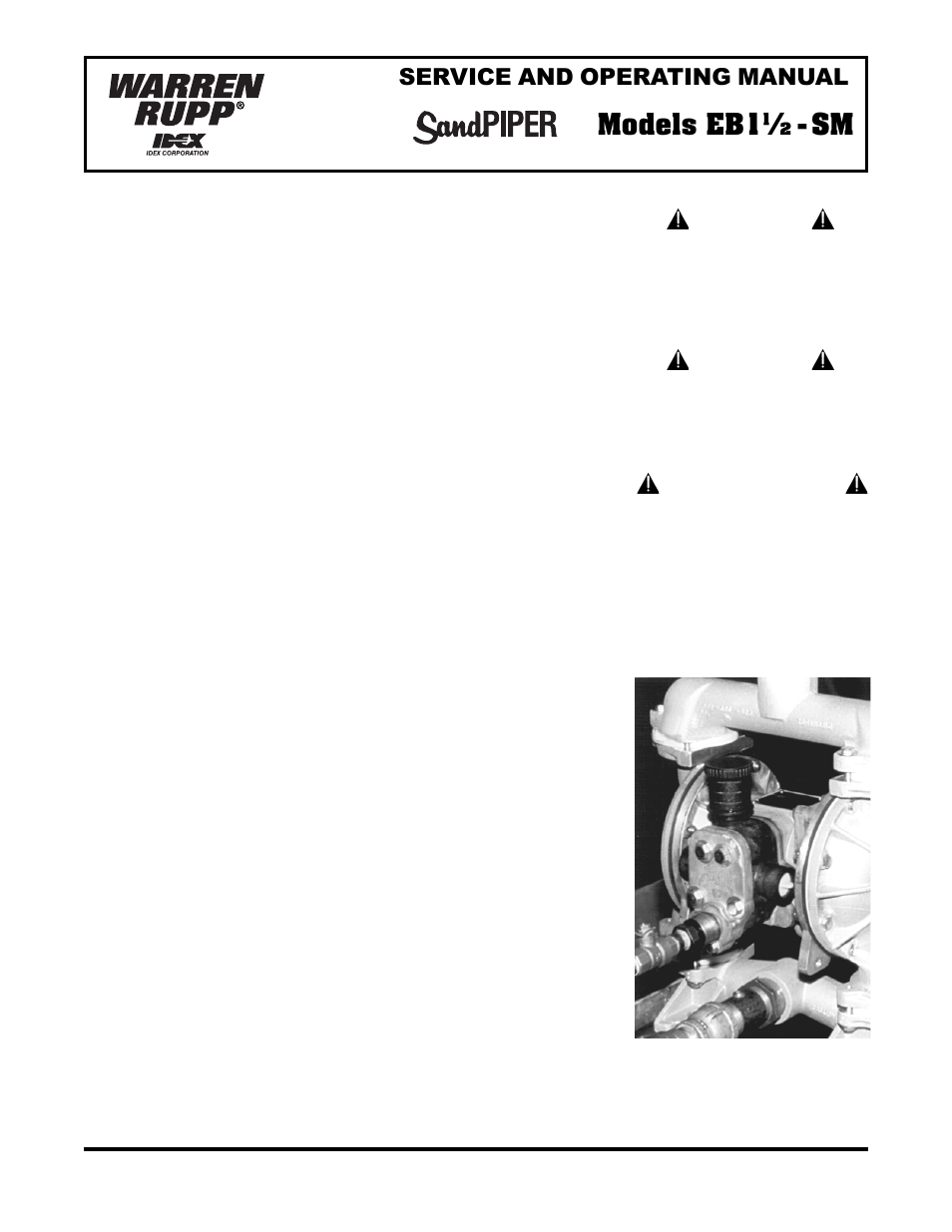 SANDPIPER EB1 1/2-SM User Manual | 7 pages