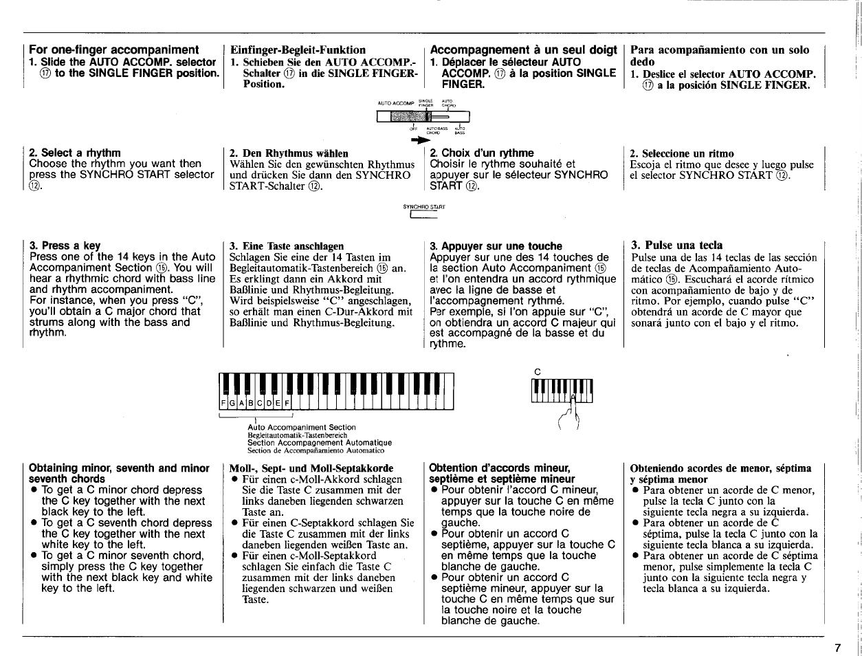 Yamaha PSS-170 User Manual | Page 9 / 16