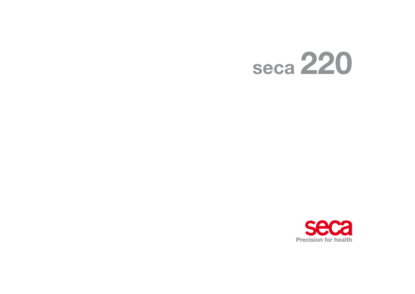 Seca 220 User Manual | 48 pages