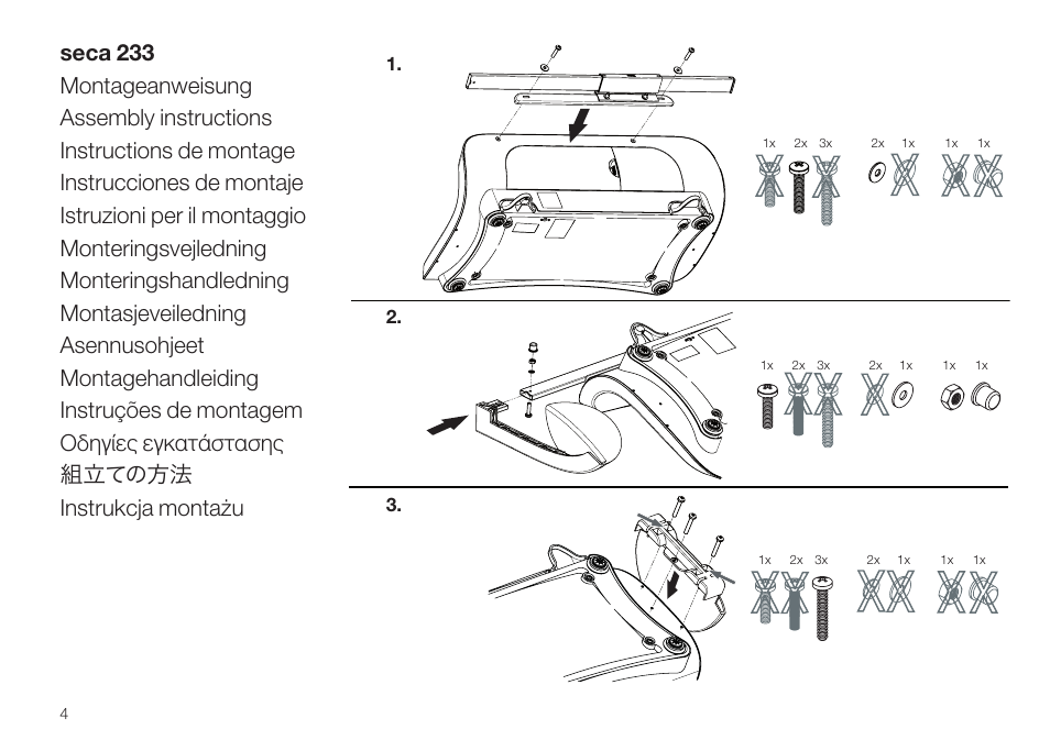 Seca 233 User Manual | Page 4 / 36