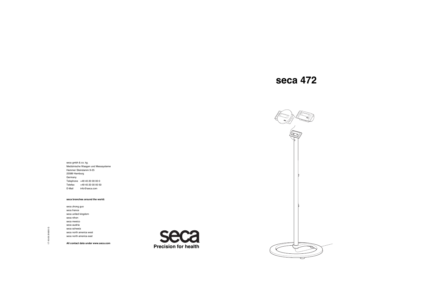 Seca 472 User Manual | 2 pages