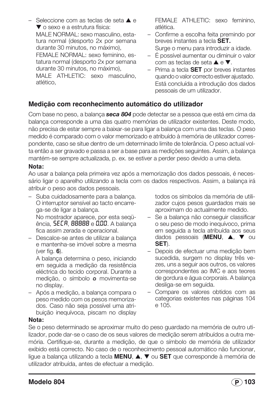 Seca 804 User Manual | Page 105 / 166