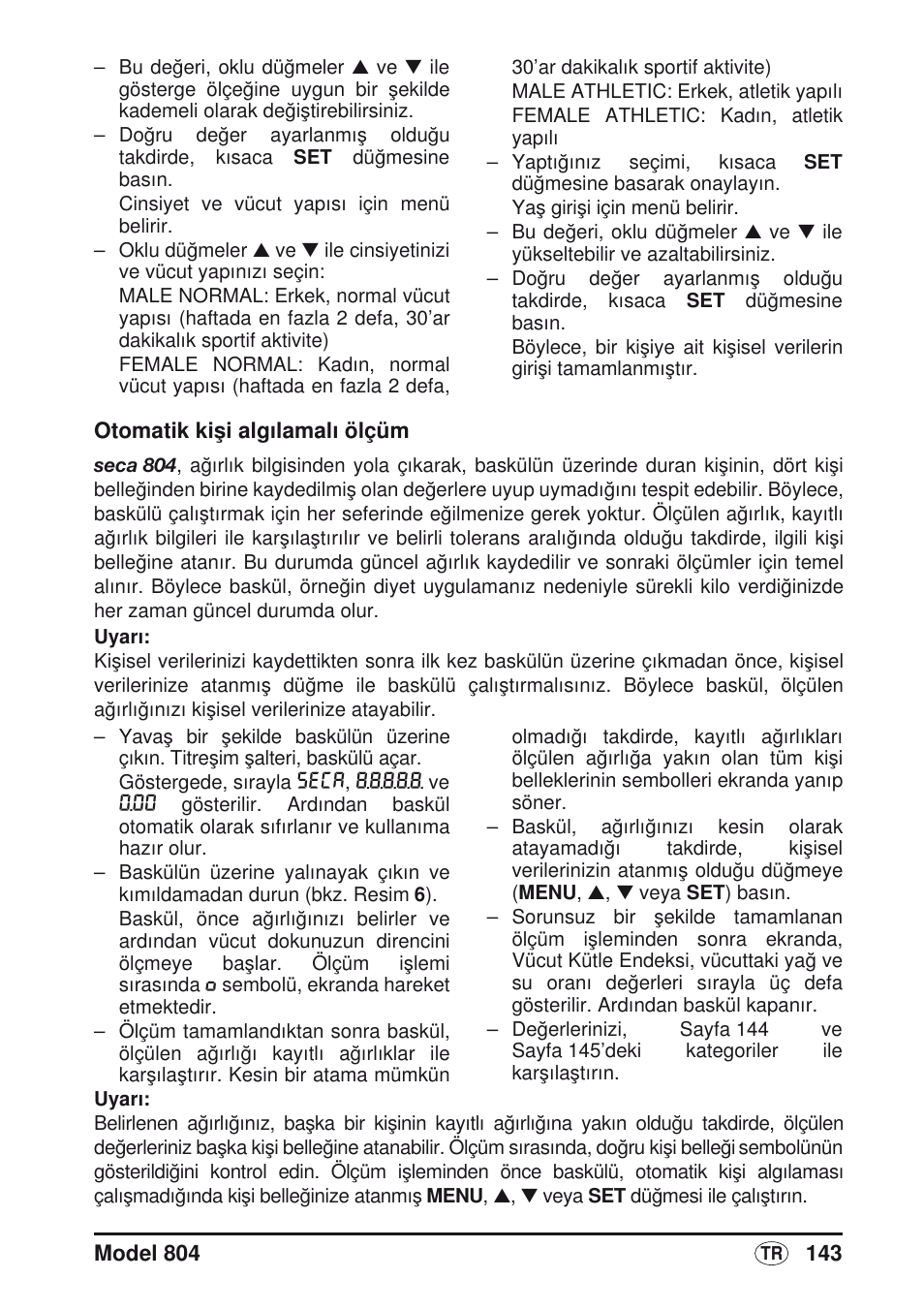 Seca 804 User Manual | Page 145 / 166