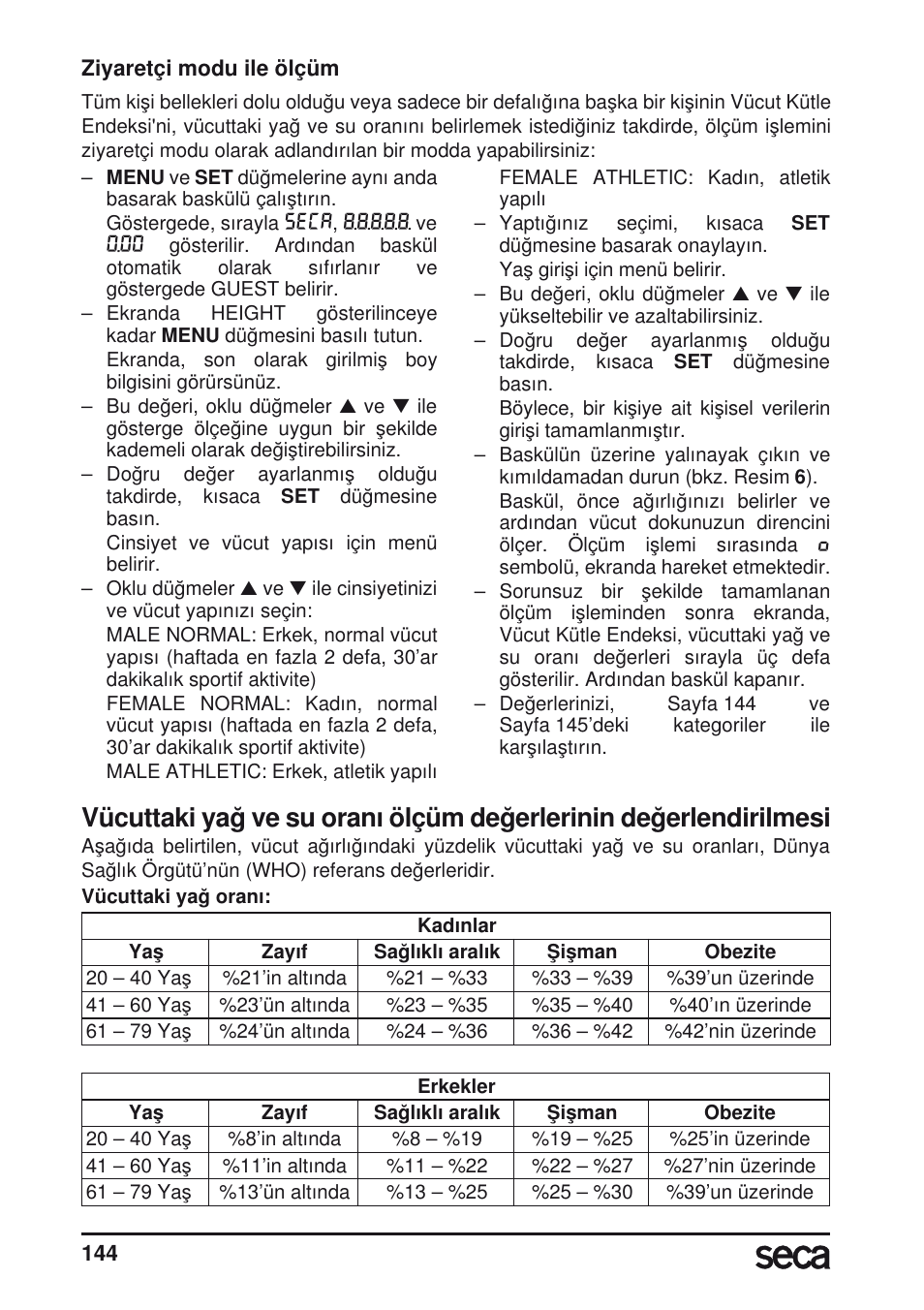 Seca 804 User Manual | Page 146 / 166