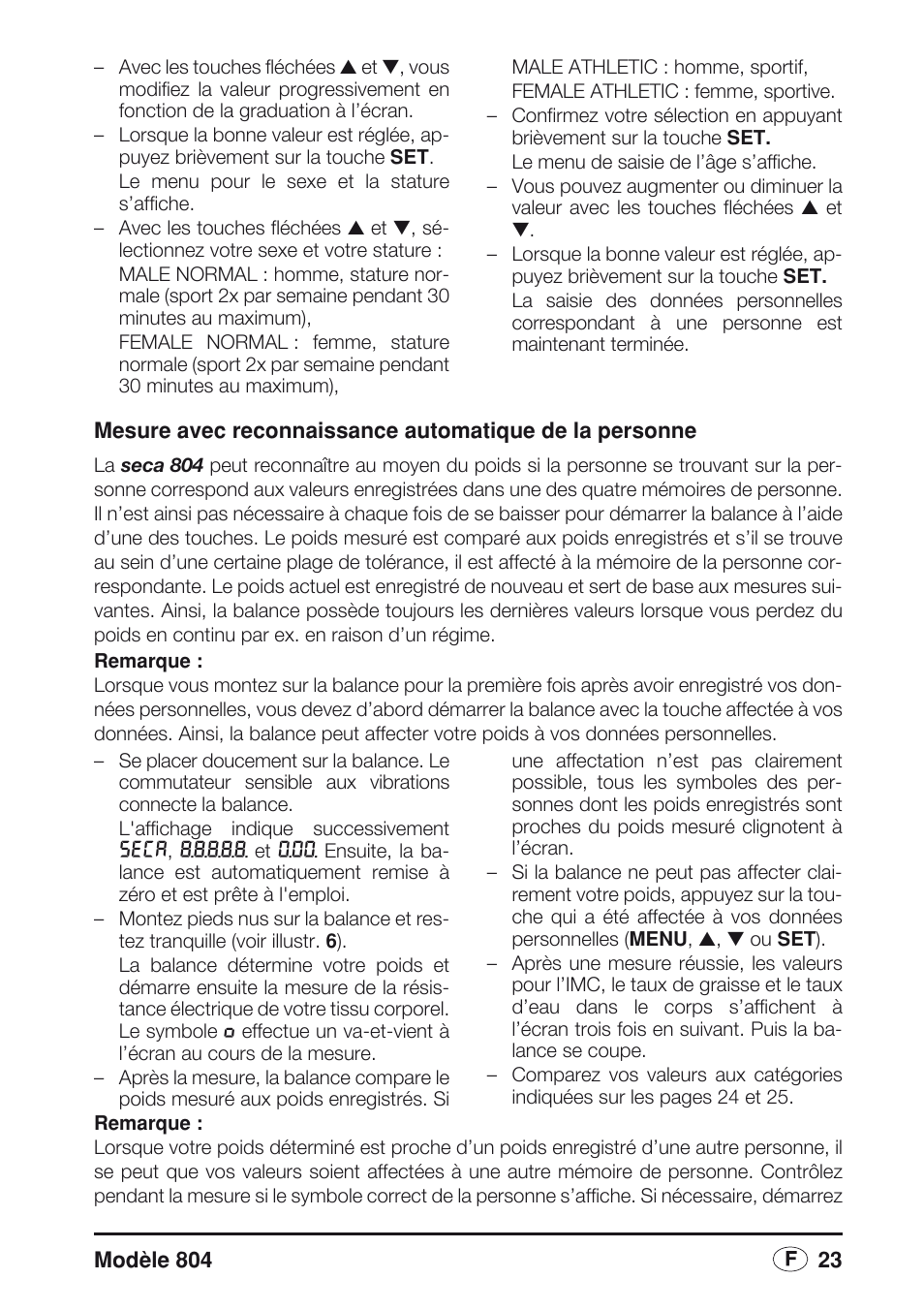 Seca 804 User Manual | Page 25 / 166