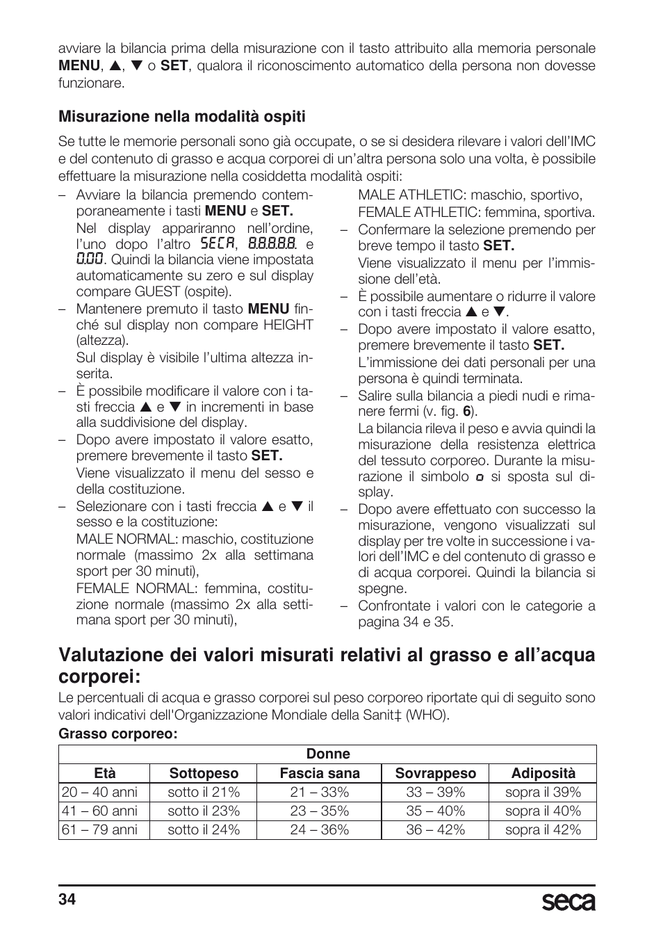 Seca 804 User Manual | Page 36 / 166