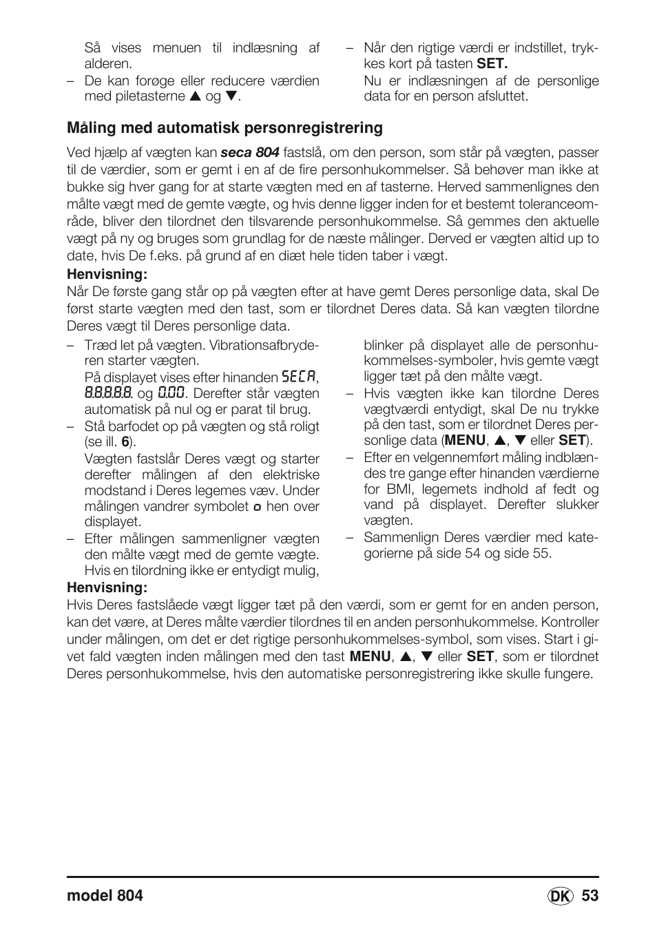 Seca 804 User Manual | Page 55 / 166
