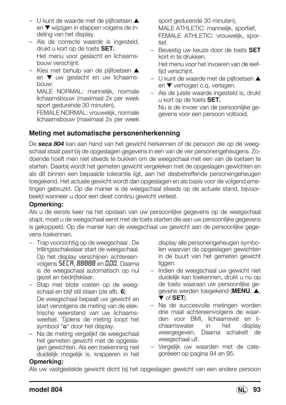 Seca 804 User Manual | Page 95 / 166