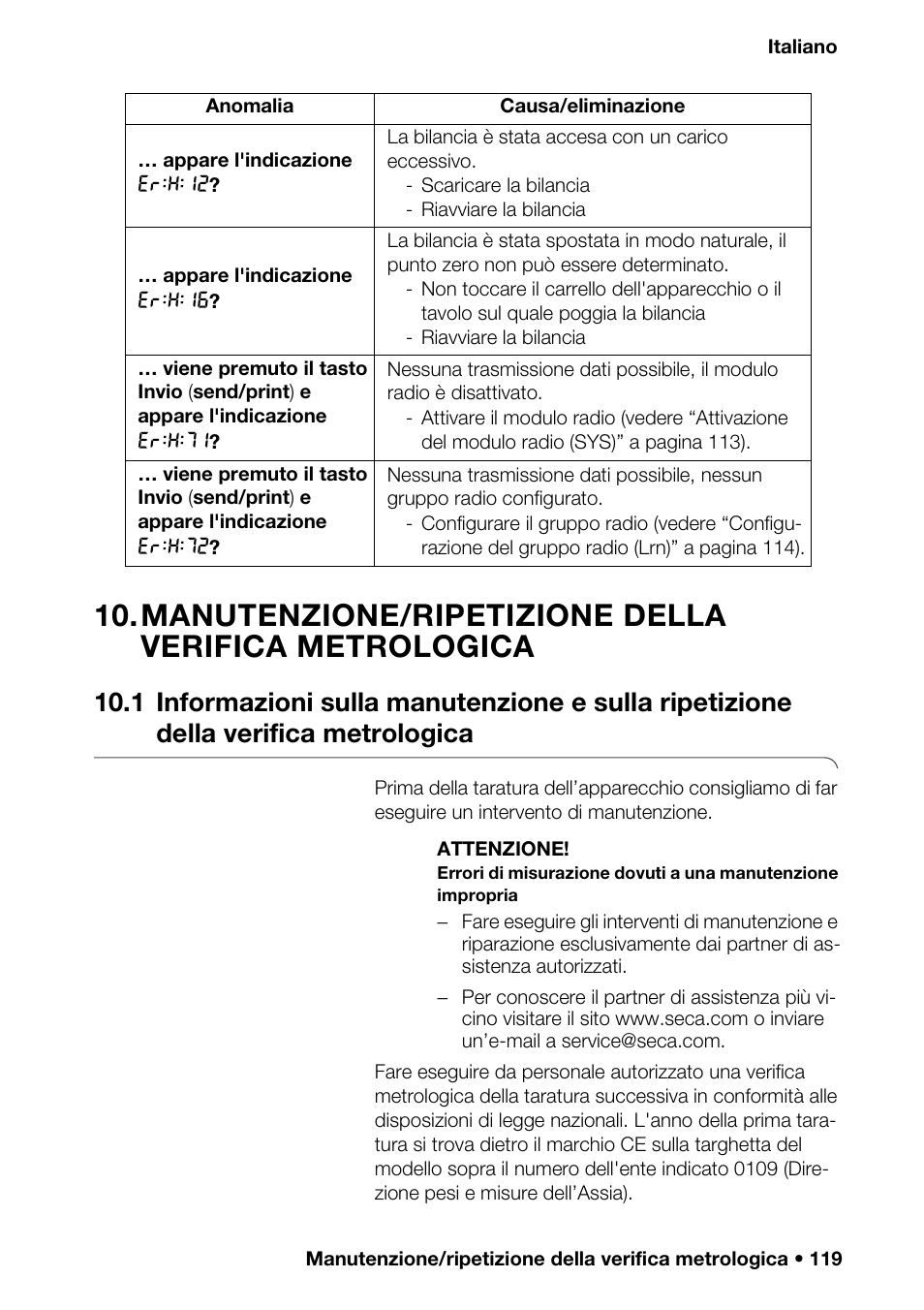 Gruppo, Issione, Send) | Seca 376 User Manual | Page 119 / 401
