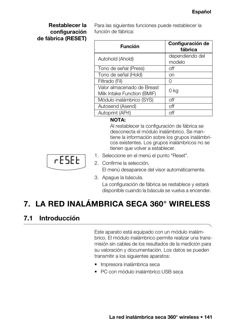 La red inalámbrica seca 360° wireless, 1 introducción | Seca 376 User Manual | Page 141 / 401
