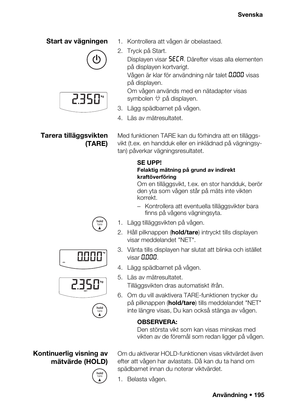 Lten, A igång, Aktive | G av r, Sys), Ande av en r | Seca 376 User Manual | Page 195 / 401