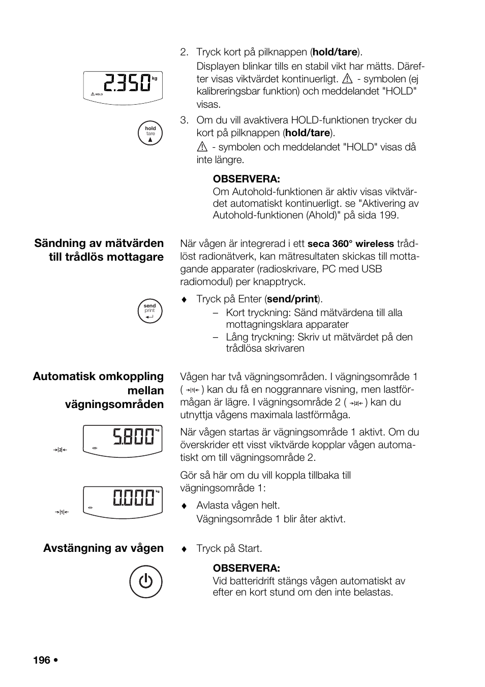 Örsörjningen, Llval), Lrn) | Ng av auto, Överföring (as, Rivara, G av tid (t | Seca 376 User Manual | Page 196 / 401